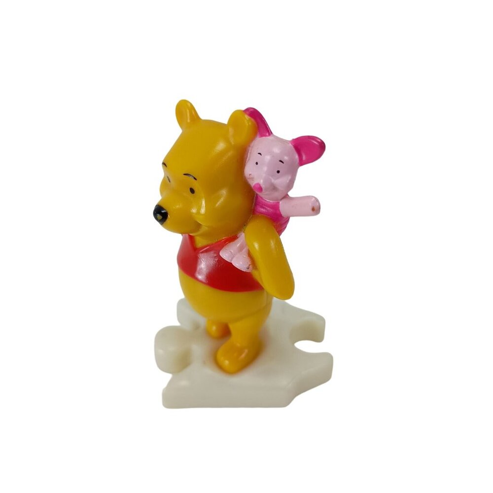 Disney Winnie The Pooh And Piglet Plastic Figure Puzzle Piece McDonalds - Picture 5 of 6